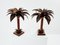 Early Palm Tree Lamps in Mahogany and Bronze from Maison Jansen, 1960, Set of 2 5