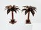 Early Palm Tree Lamps in Mahogany and Bronze from Maison Jansen, 1960, Set of 2, Image 5