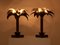 Frühe Palm Tree Lampen aus Mahagoni & Bronze von Maison Jansen, 1960, 2er Set 6