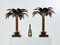 Early Palm Tree Lamps in Mahogany and Bronze from Maison Jansen, 1960, Set of 2 4