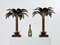 Frühe Palm Tree Lampen aus Mahagoni & Bronze von Maison Jansen, 1960, 2er Set 4