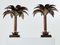 Early Palm Tree Lamps in Mahogany and Bronze from Maison Jansen, 1960, Set of 2 3