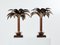 Frühe Palm Tree Lampen aus Mahagoni & Bronze von Maison Jansen, 1960, 2er Set 12