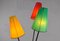 Tripod Floor Lamp with Colored Shades by Mathieu Matégot, 1950s 7