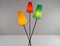 Dreibeinige Stehlampe mit Farbigen Schirmen von Mathieu Matégot, 1950er 6