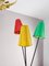 Dreibeinige Stehlampe mit Farbigen Schirmen von Mathieu Matégot, 1950er 3