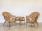 Mobilier de Salon en Osier, 1980s, Set de 4 9