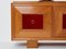 Oak Sideboard in Red Lacquer by Jacques Adnet, 1940, Image 8