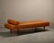 Dormeuse GE19 in teak e pelle color cammello di Hans J. Wegner per Getama, anni '60, Immagine 2