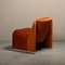 Vintage Italian Alky Lounge Chair in Autumn Velvet by Giancarlo Piretti for Anonima Castelli, 1970s, Image 4