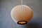 Mid-Century Ceiling Lamp in Pleated Rhodoid, France, 1950s, Image 7