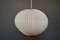 Mid-Century Ceiling Lamp in Pleated Rhodoid, France, 1950s, Image 1