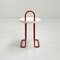 Red Bathroom Stool in Wood and Metal, 1980s 5