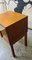 Mid-Century Teak Hall Telephone Bench with Vinyl Seat 4