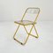 Yellow Plia Folding Chair by Giancarlo Piretti for Anonima Castelli, 1960s 1