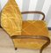 Art Deco Armchair with Armrests in Yellow, 1920s, Image 4