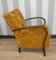 Art Deco Armchair with Armrests in Yellow, 1920s 5