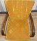 Art Deco Armchair with Armrests in Yellow, 1920s, Image 8