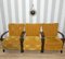 Art Deco Armchair with Armrests in Yellow, 1920s, Image 1