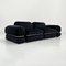 Black Velvet Modular Sofa by Rodolfo Bonetto for Tecnosalotto, 1960s, Set of 5 3