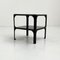 Black Demetrio 45 Tables by Vico Magistretti for Artemide, 1970s, Set of 2 3