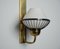 Mid-Century Italian Wall Lights in Brass and Opal Glass, 1950s, Set of 2 3