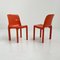 Orange Selene Chair by Vico Magistretti for Artemide, 1970s 1