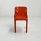 Chaise Selene Orange par Vico Magistretti pour Artemide, 1970s 3