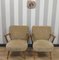 Armchairs with Armrests Beige, 1960s, Set of 2 1