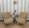 Armchairs with Armrests Beige, 1960s, Set of 2 2