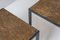 Tavolini da caffè quadrati identici in pietra, anni '50, set di 2, Immagine 11