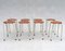 Vintage Dutch Stools in Plywood, 1970s, Set of 8 1