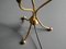 Italienische Mid-Century Modern Messing Dreibein Konische Tischlampe, 1950er 7