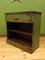 Bohemian Green Painted Cabinet with Drawer, 1890s 1