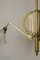 Dreiflammiger Kronleuchter mit Lampenschirmen aus Opalglas, 1910er 7