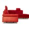 Red Fabric Corner Sofa 6