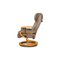 Fauteuil et Tabouret Zerostress en Cuir de Himolla, Set de 2 11