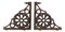 Soportes de Rajastán antiguos de hierro fundido. Juego de 2, Imagen 1