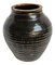 Vintage Black Village Ceramic Pot, Image 1