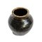 Vintage Black Village Ceramic Pot, Image 2