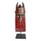 Vintage Red Toma Mask on Stand, Image 1