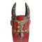 Vintage Red Toma Mask on Stand, Image 5