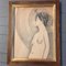 Desnudo femenino modernista, Dibujo al carboncillo, años 60, Imagen 6