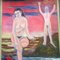 Nudes in Landscape, 1970s, Acrylic on Canvas, Framed, Image 2