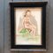 Desnudo femenino modernista, siglo XX, Acuarela sobre papel, Imagen 7