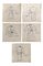 Modeillustrationen, 1980er, Artworks auf Papier, 5er Set 1