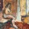Interior desnudo femenino abstracto, años 70, Pintura, Imagen 2