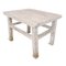 Mid 20th Century White Wash Wood Farm Side Table, Image 5