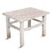 Mid 20th Century White Wash Wood Farm Side Table, Image 4