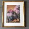 Still Life with Pink Roses, 1960s, Pastel Drawing, Framed 5